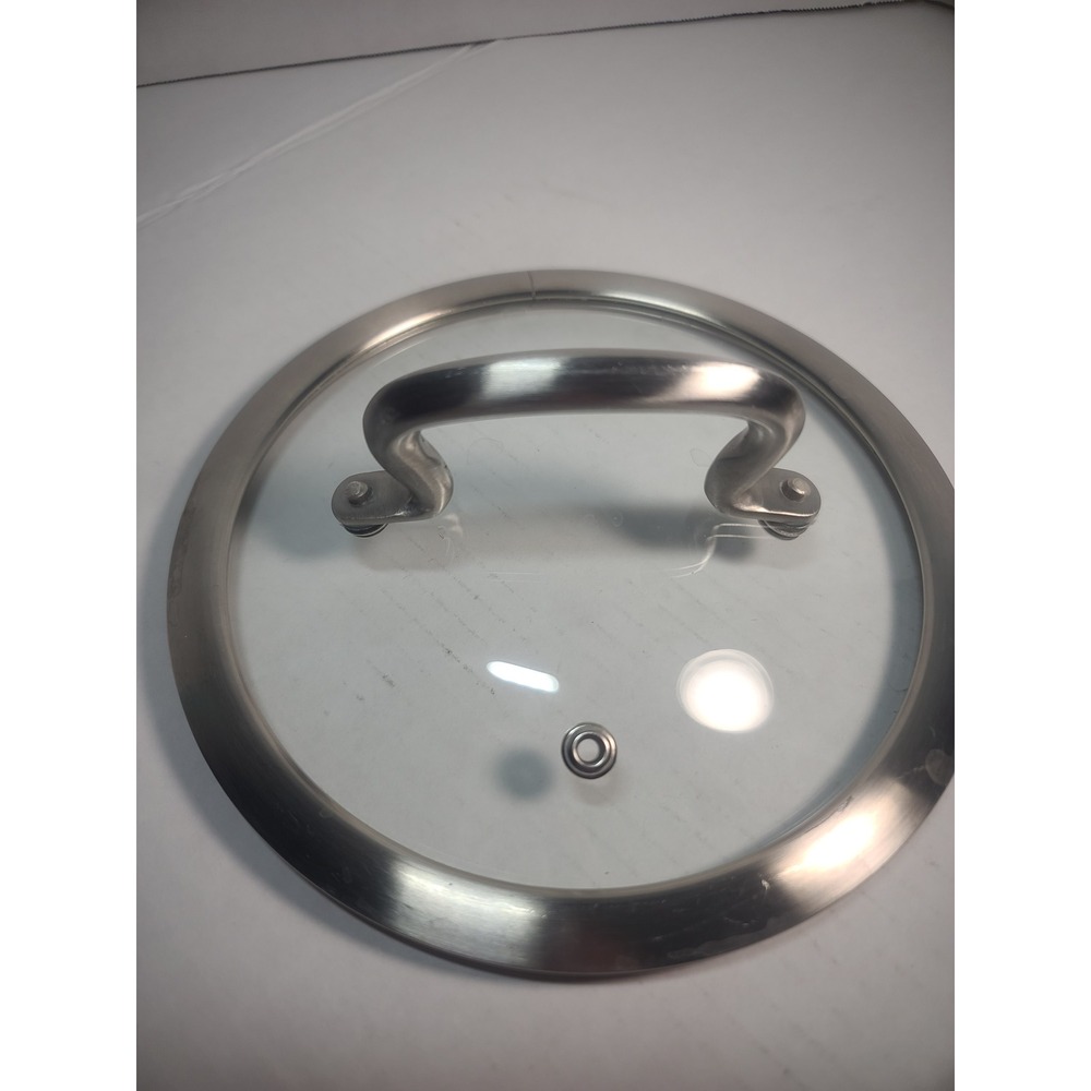Replacement Cuisanart Glass Cookware Lid with Stainless Steel Handle 6.75in